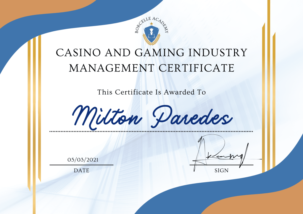 Сourse Casino Industry Management