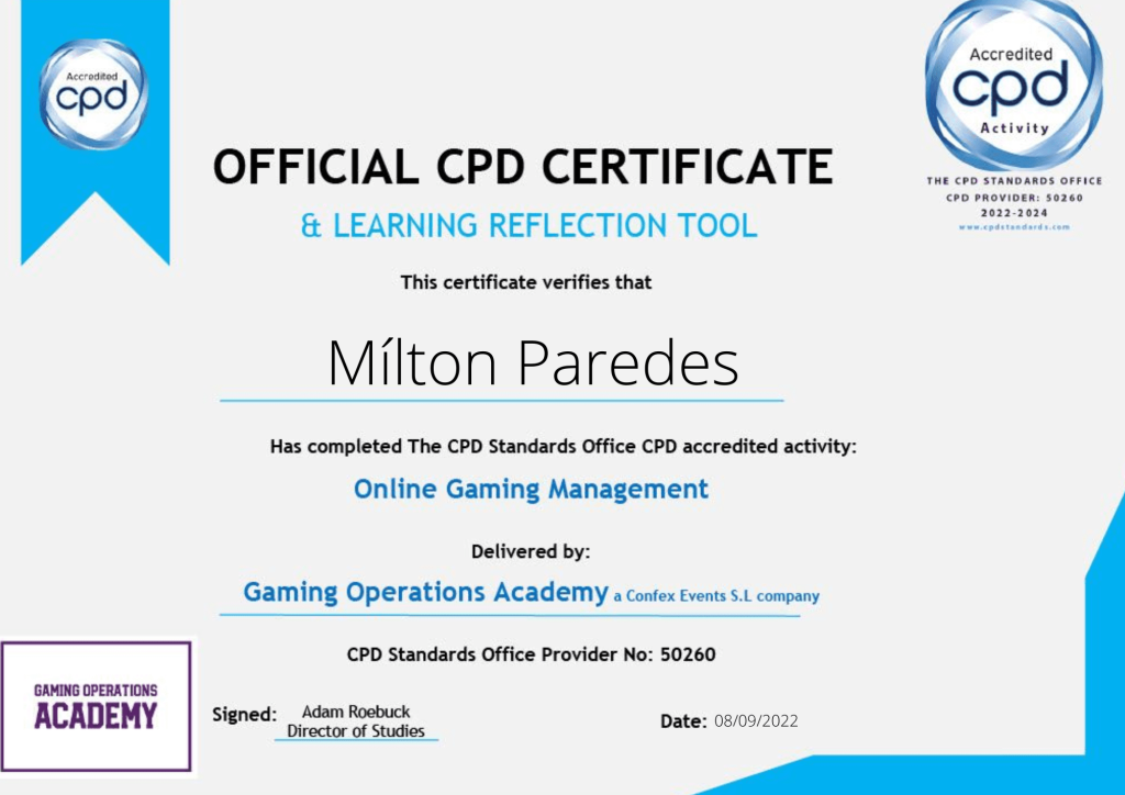 Course Online Gaming Management